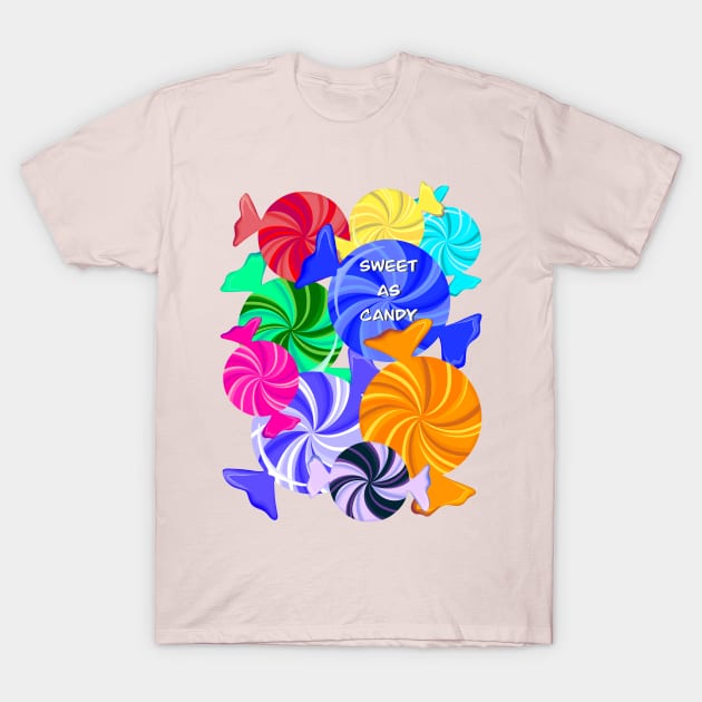 Candies 2. T-Shirt by Miruna Mares